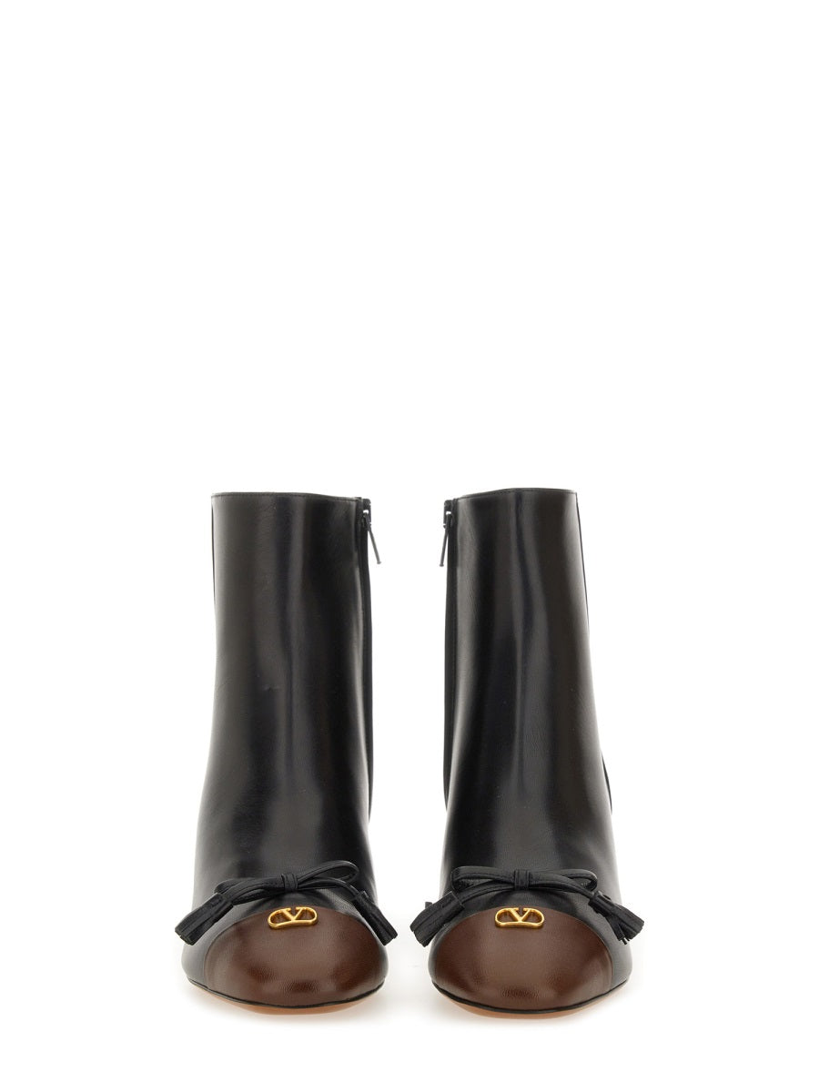 Valentino Garavani Women Kidskin "Valet Du Roi" Ankle Boot