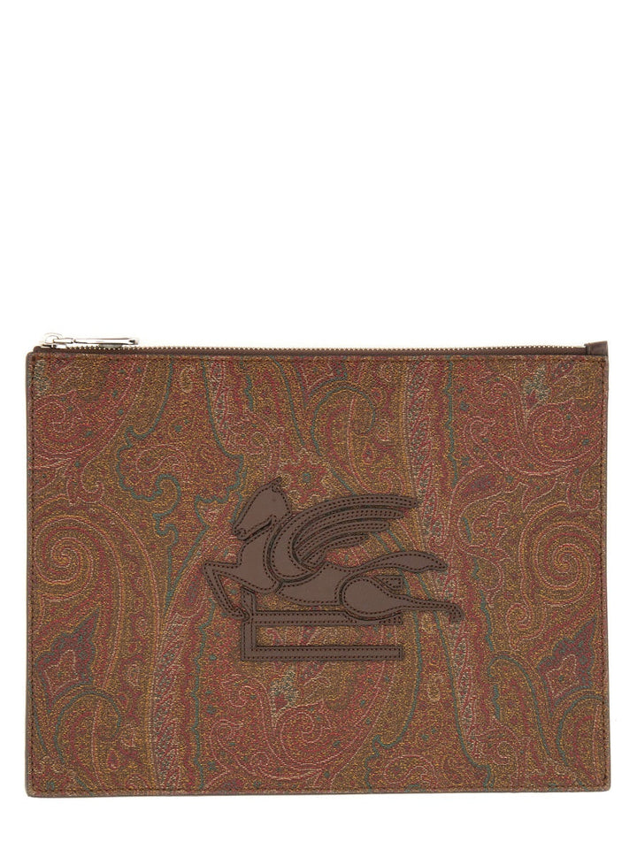 Etro Men Dpp Pouch "Essential Paisley"