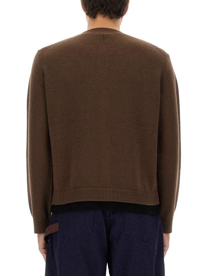 Jw Anderson Men Contrasting Layered Cardigan