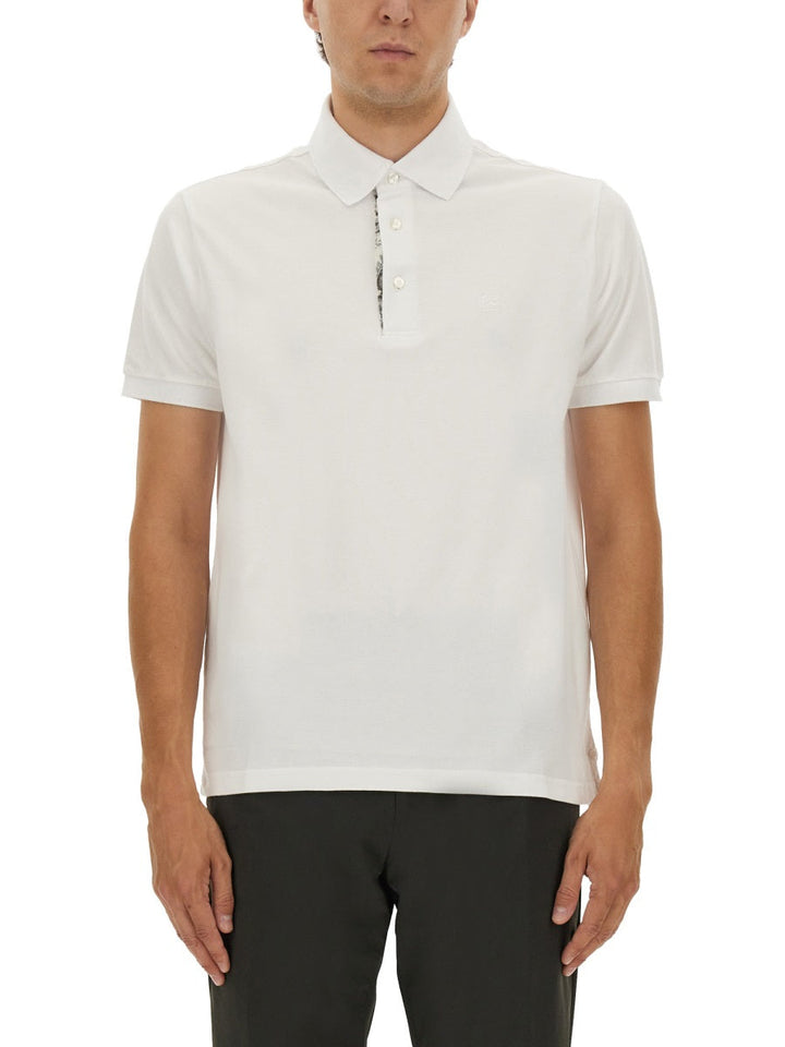 Etro Men Polo Shirt With Embroidered Pegasus