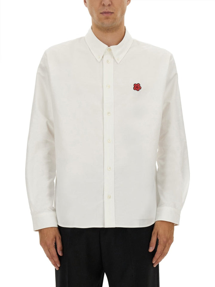 Kenzo Men Shirt With "Boke Flower" Embroidery