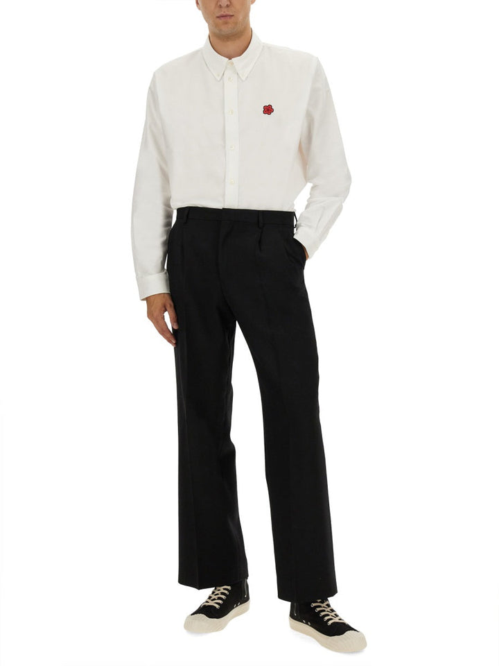 Kenzo Men Shirt With "Boke Flower" Embroidery