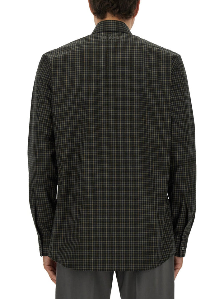 Moschino Men Shirt With Goose Embroidery
