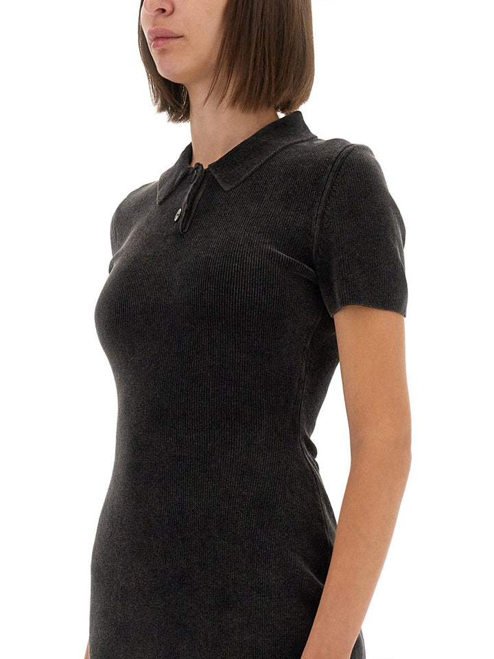 Alexander Wang Women Mini Dress With Polo Collar