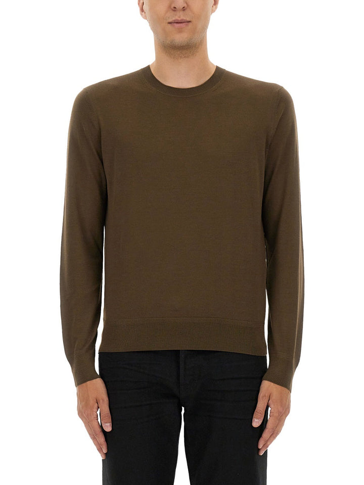 Tom Ford Men Fine Merino Virgin Wool Sweater