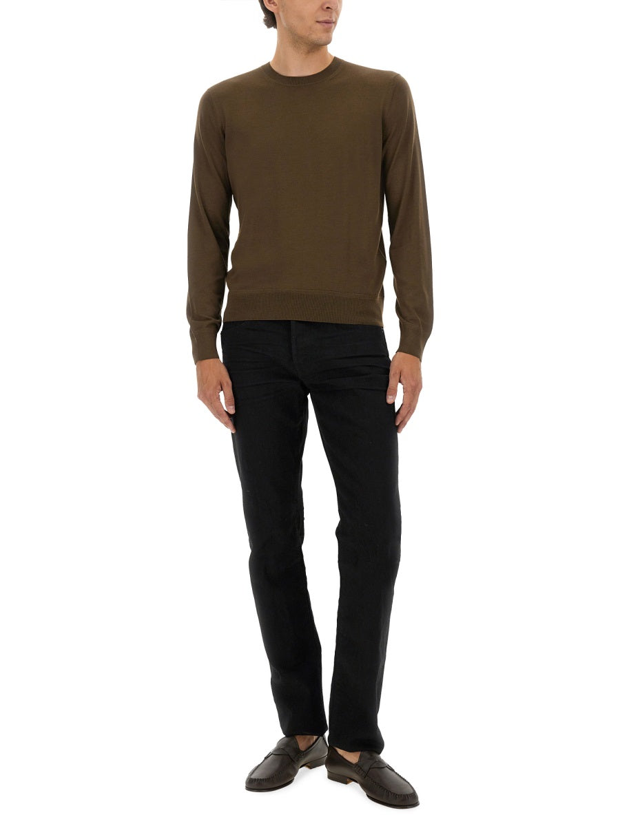 Tom Ford Men Fine Merino Virgin Wool Sweater