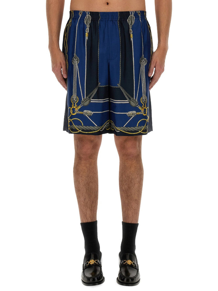 Versace Men Twill Bermuda Shorts
