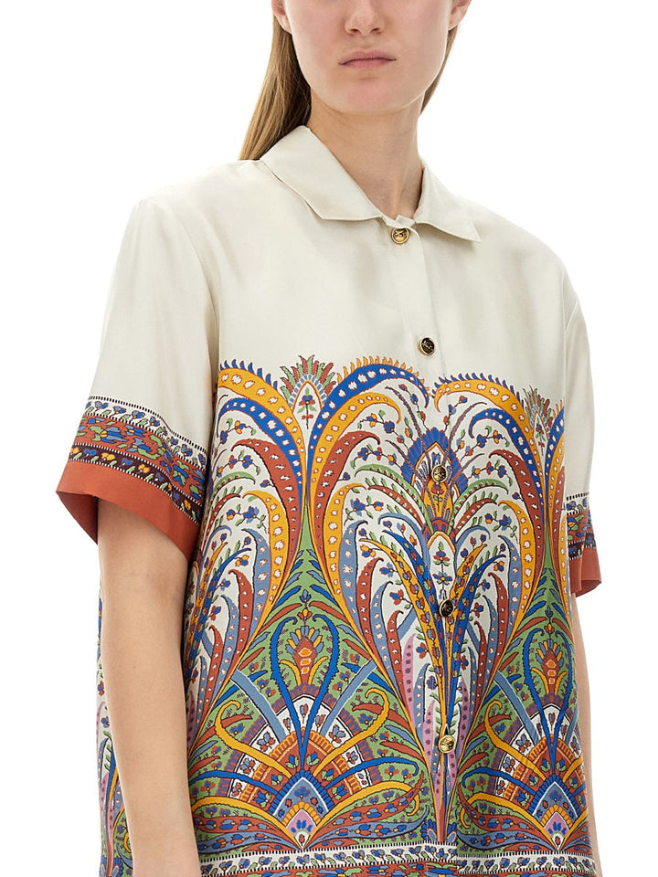 Etro Women Printed Silk Shirt