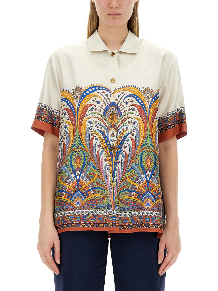 Etro Women Printed Silk Shirt