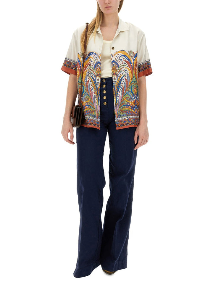 Etro Women Printed Silk Shirt