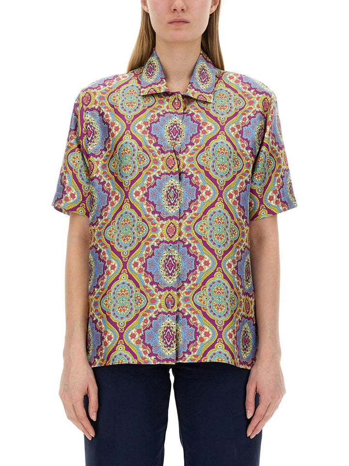 Etro Women Printed Silk Shirt