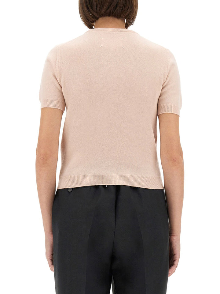 Maison Margiela Women Wool Crew Neck T-Shirt