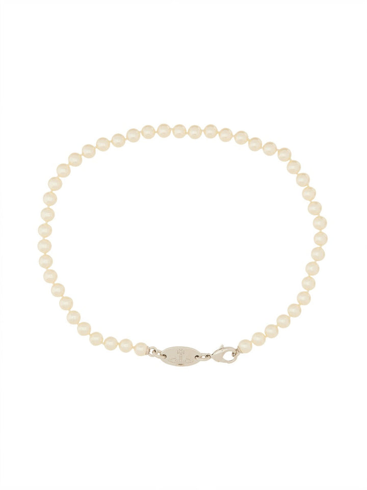 Vivienne Westwood Women "Stuart" Necklace With Swarowski Pearls