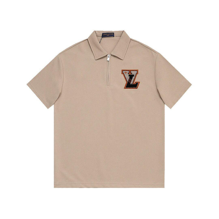 Louis Vuitton Beige T-Shirt with Collar