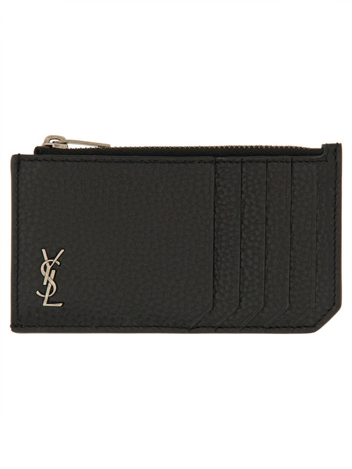 Saint Laurent Men Cassandre Fragments Card Holder