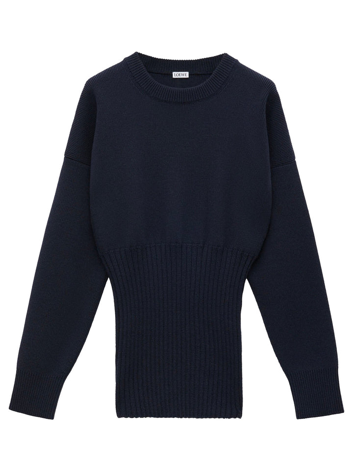 Loewe Women Ribbed Wool Long Sweater