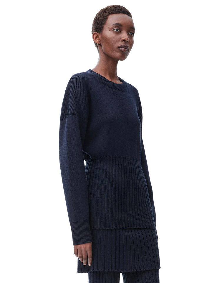 Loewe Women Ribbed Wool Long Sweater