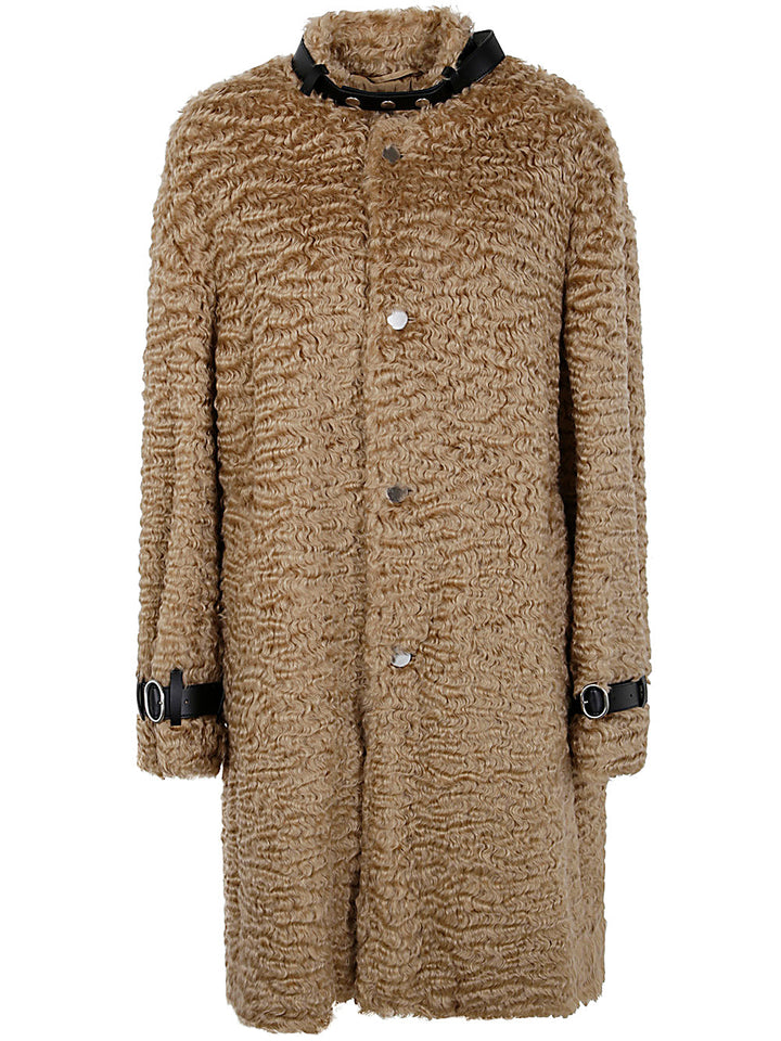 Jil Sander Women Single Breasted Trench Coat With Leather Belt At Collar And Cuff