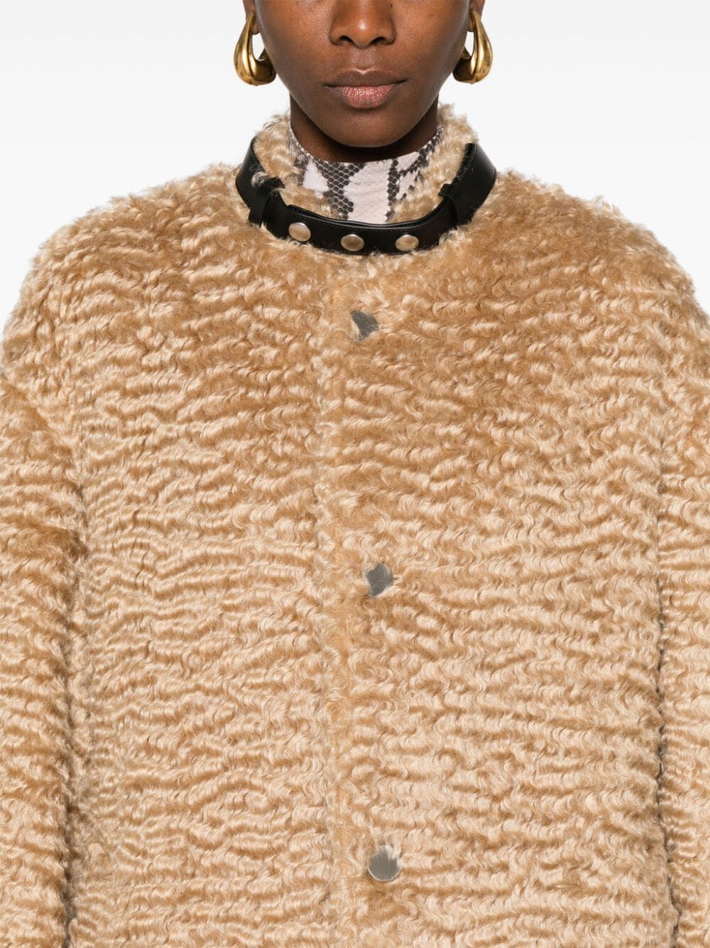 Jil Sander Women Single Breasted Trench Coat With Leather Belt At Collar And Cuff