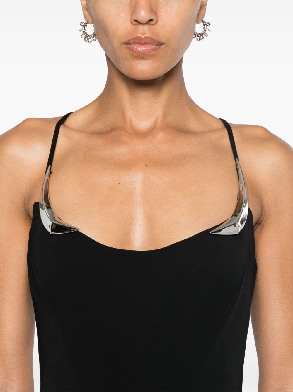 Mugler Women Ro1628 Midi Dress