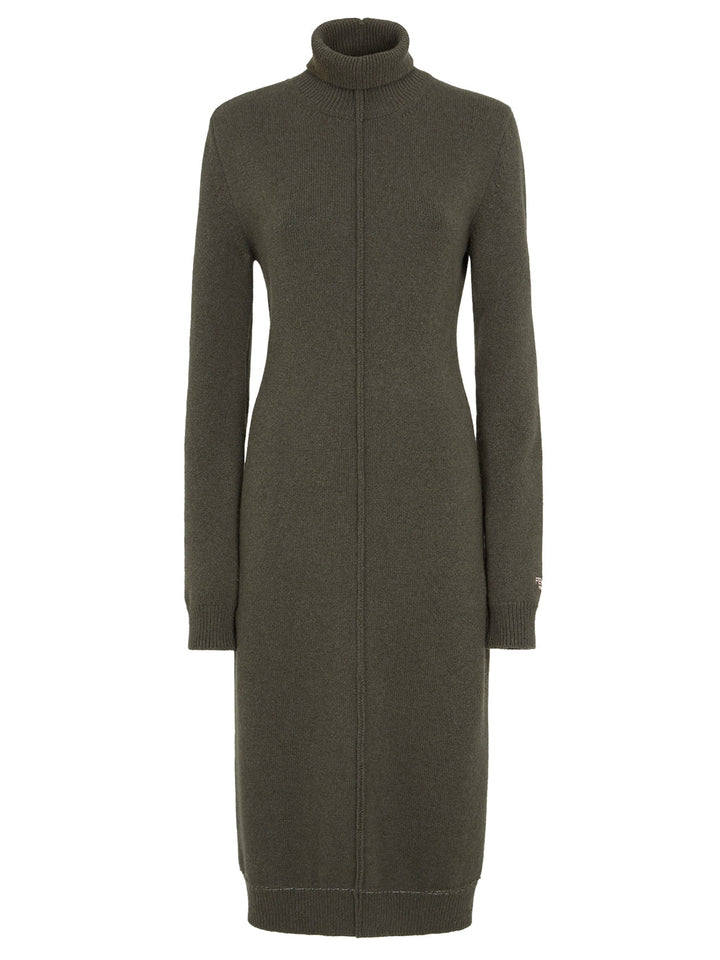 Fendi Women High Neck Cashmere Midi Dress