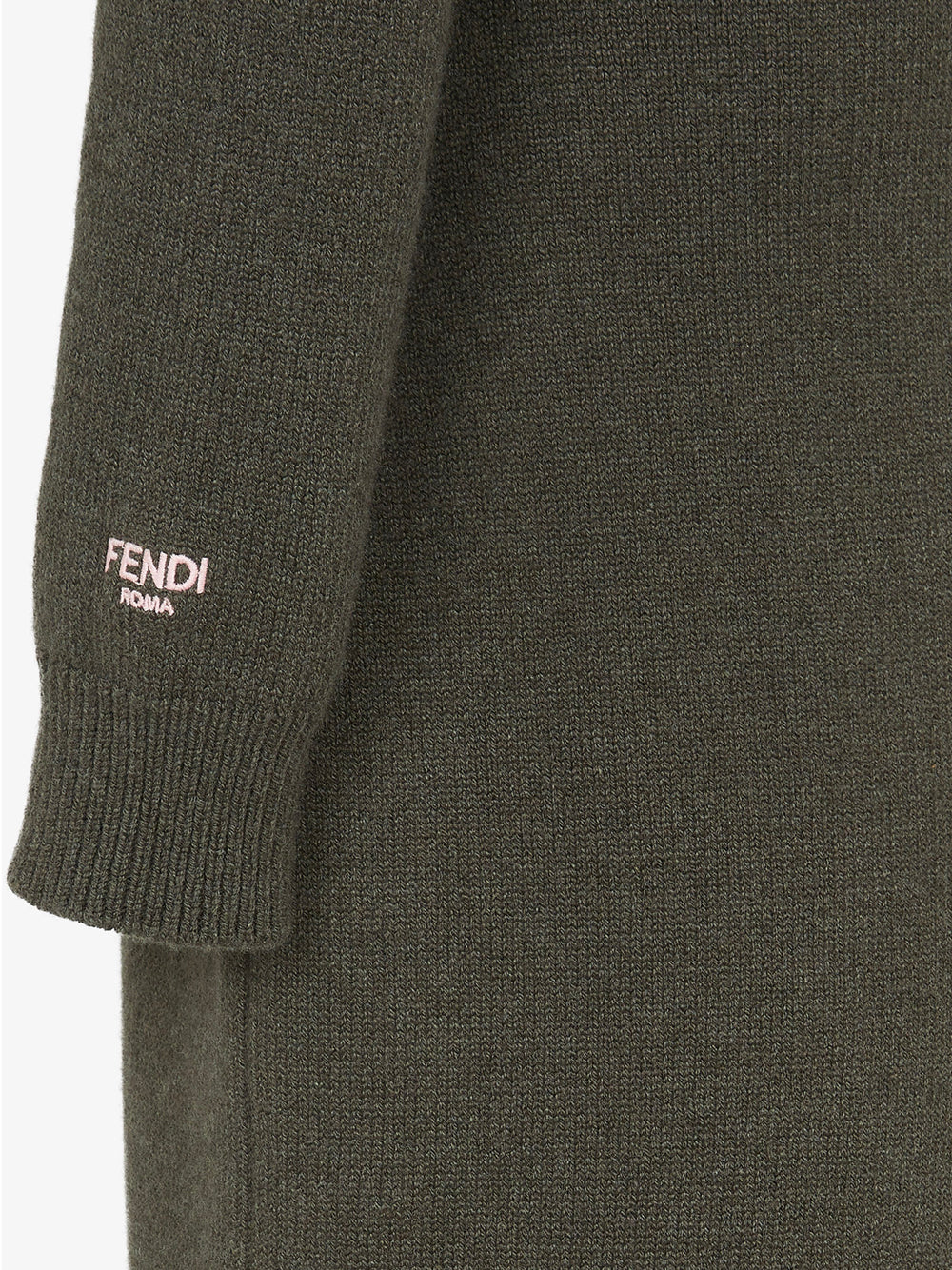 Fendi Women High Neck Cashmere Midi Dress