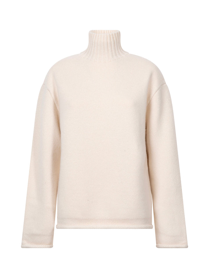 Bottega Veneta Women Textured Cashmere Hign Neck Jumper