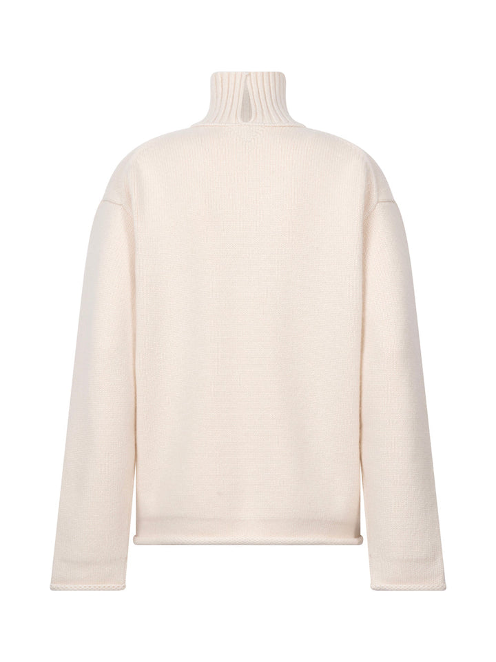 Bottega Veneta Women Textured Cashmere Hign Neck Jumper