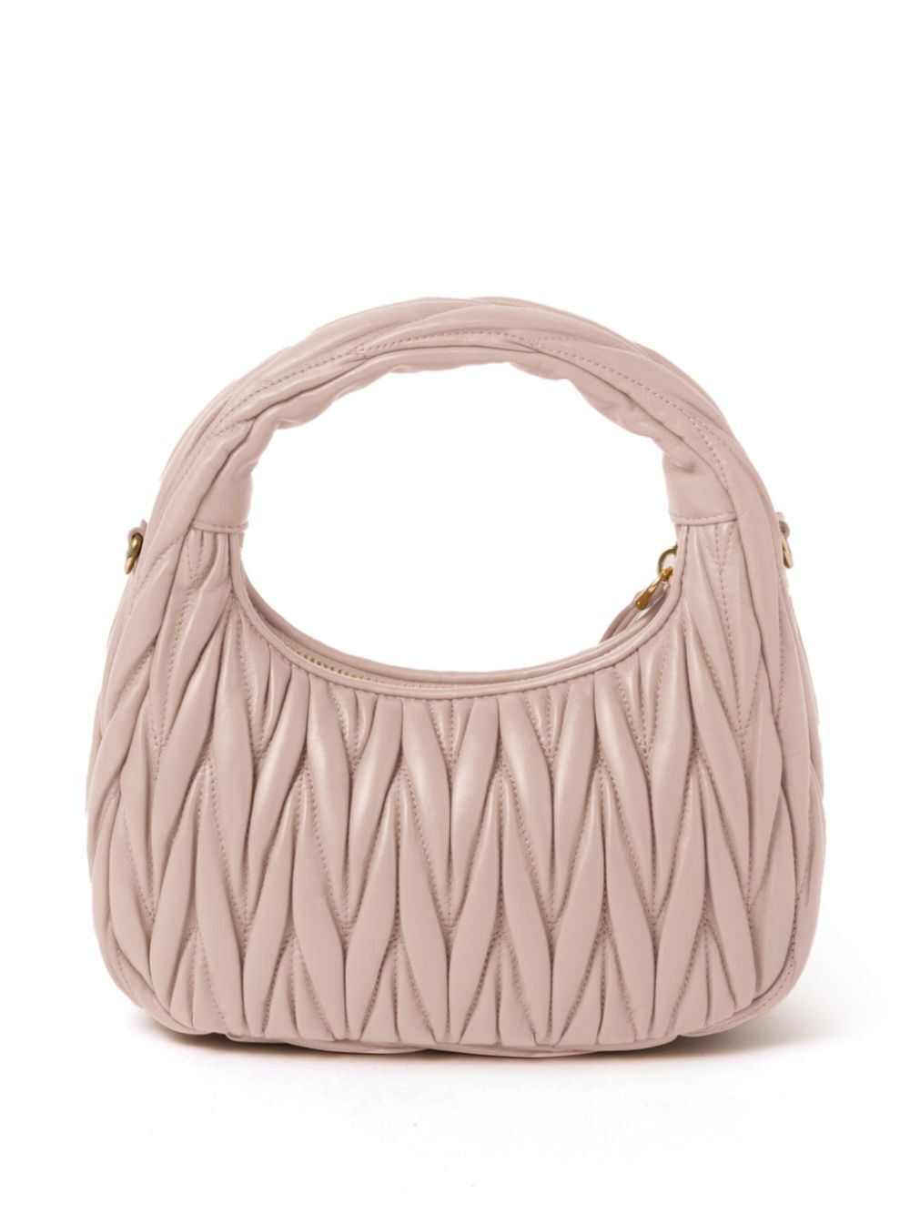 Miu Miu Women Wander Matelassé Nappa Leather Small Hobo Bag