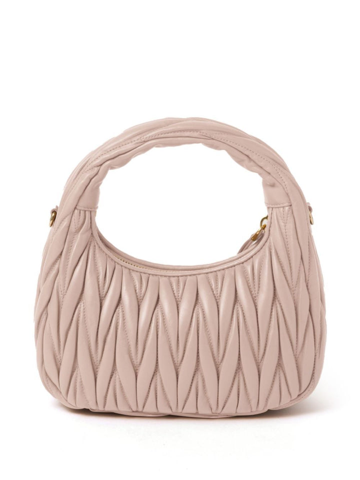 Miu Miu Women Wander Matelassé Nappa Leather Small Hobo Bag