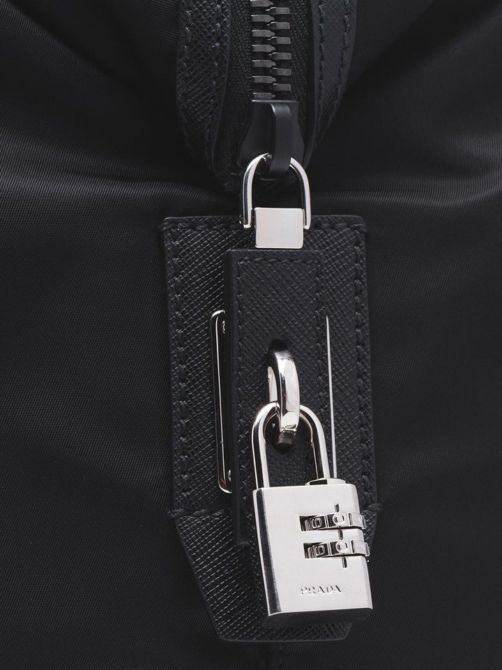 Prada Men Re-Nylon And Saffiano Leather Duffle Bag