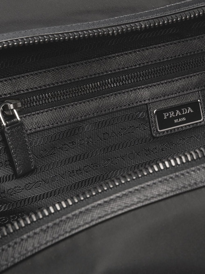Prada Men Re-Nylon And Saffiano Leather Duffle Bag