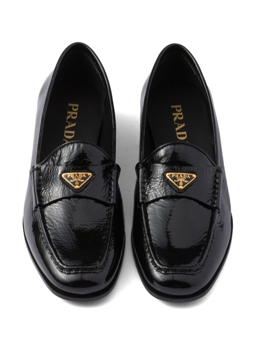 Prada Women Patent Leather Loafers