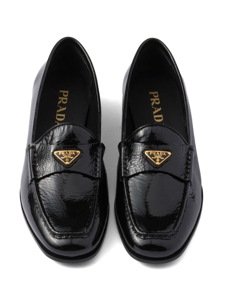 Prada Women Patent Leather Loafers