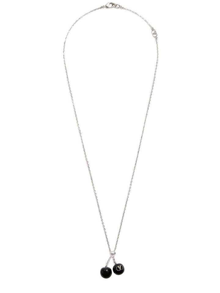 Valentino Garavani Men Chez Valentino Metal And Enamel Necklace