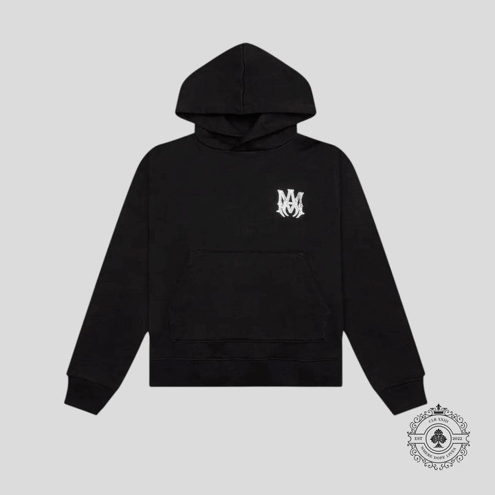 Amiri Crystal Embellished MA Hoodie in Black