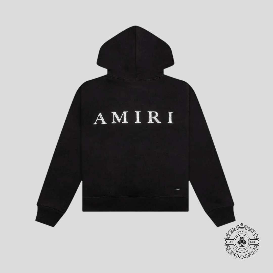 Amiri Crystal Embellished MA Hoodie in Black