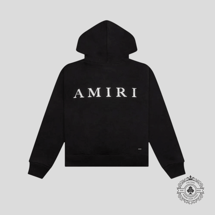 Amiri Crystal Embellished MA Hoodie in Black