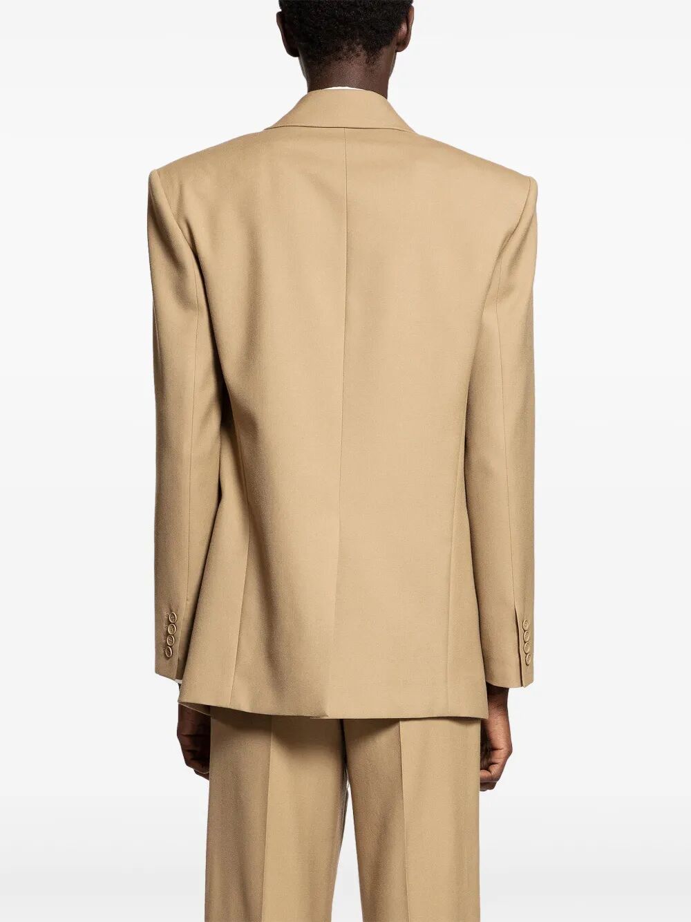 Saint Laurent Men Wool Gabardine Single-Breasted Jacket