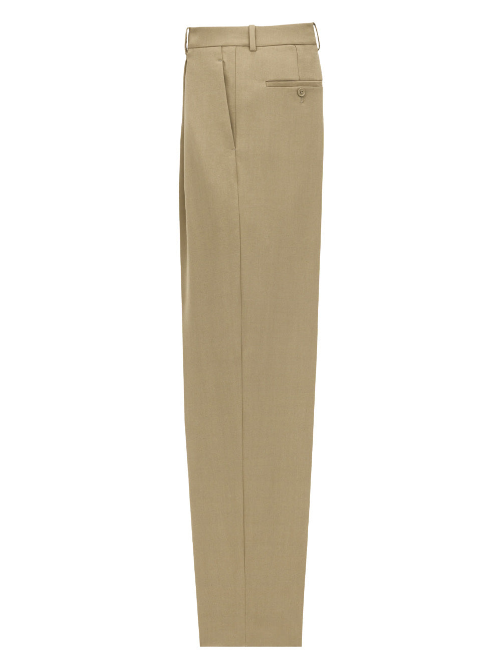 Saint Laurent Men Wool Gabardine High-Waisted Carrot Trousers