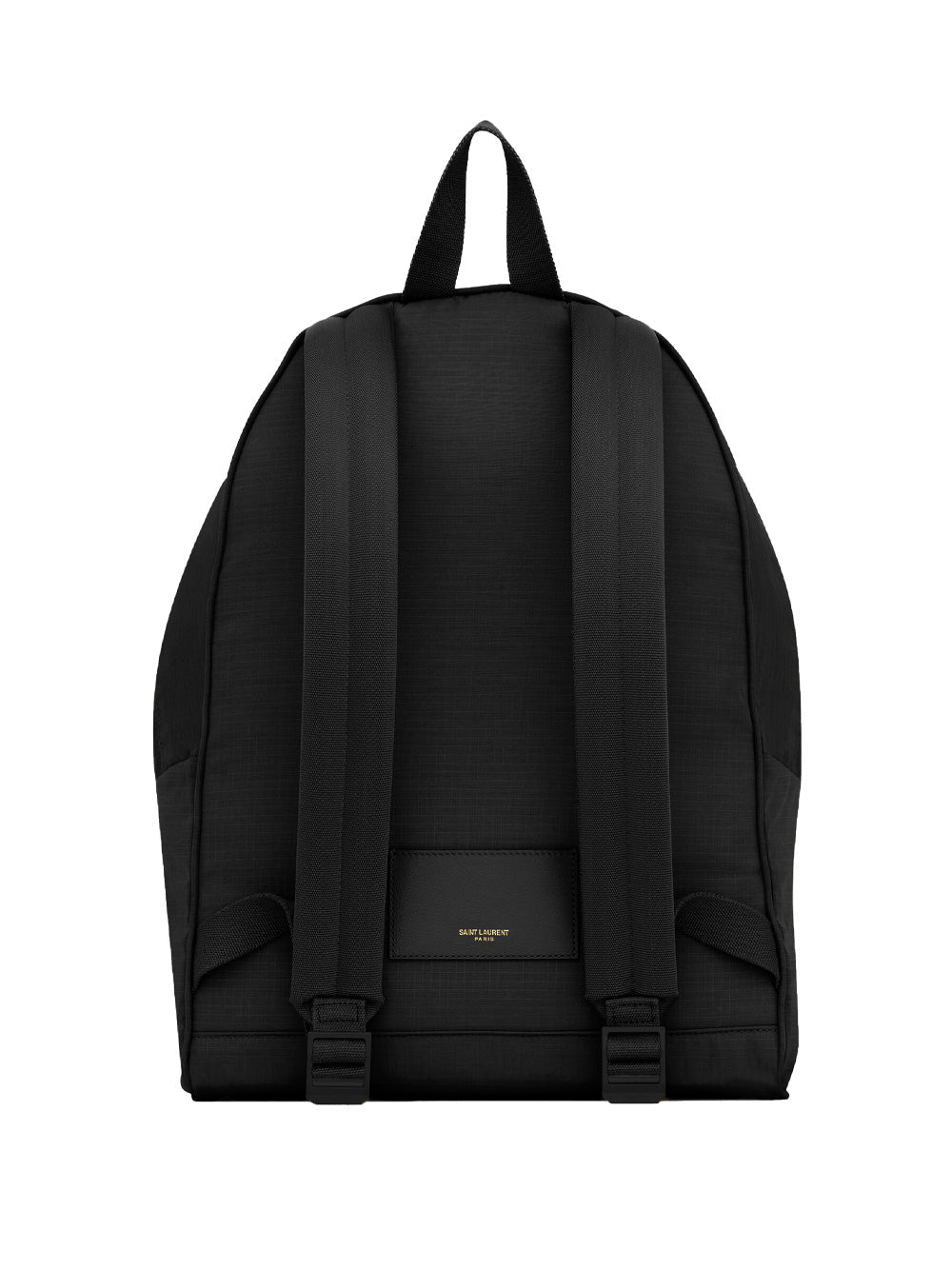 Saint Laurent Men City Backpack In Nylon Ripstop And Leather