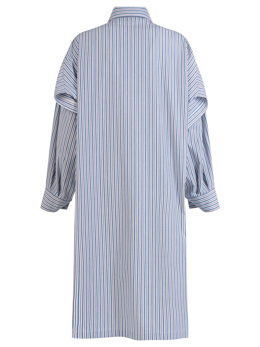 Bottega Veneta Women Light Cotton Striped Dress