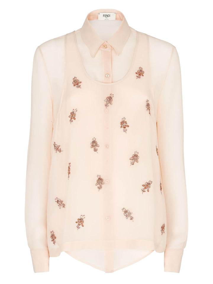 Fendi Women Silk Georgette Top