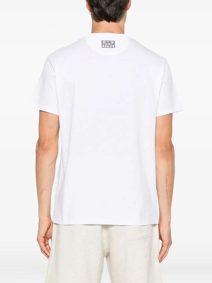 Fendi Men Ff Postcards Logo Print Cotton T-Shirt