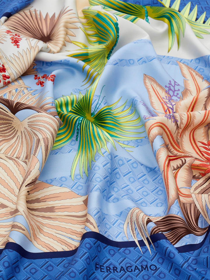 Ferragamo Women Dune Print Silk Scarf