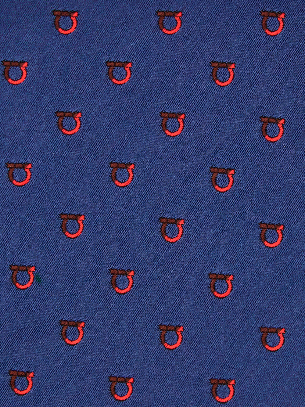 Ferragamo Men Two-Tone Gancini Jacquard Alaska Silk Tie