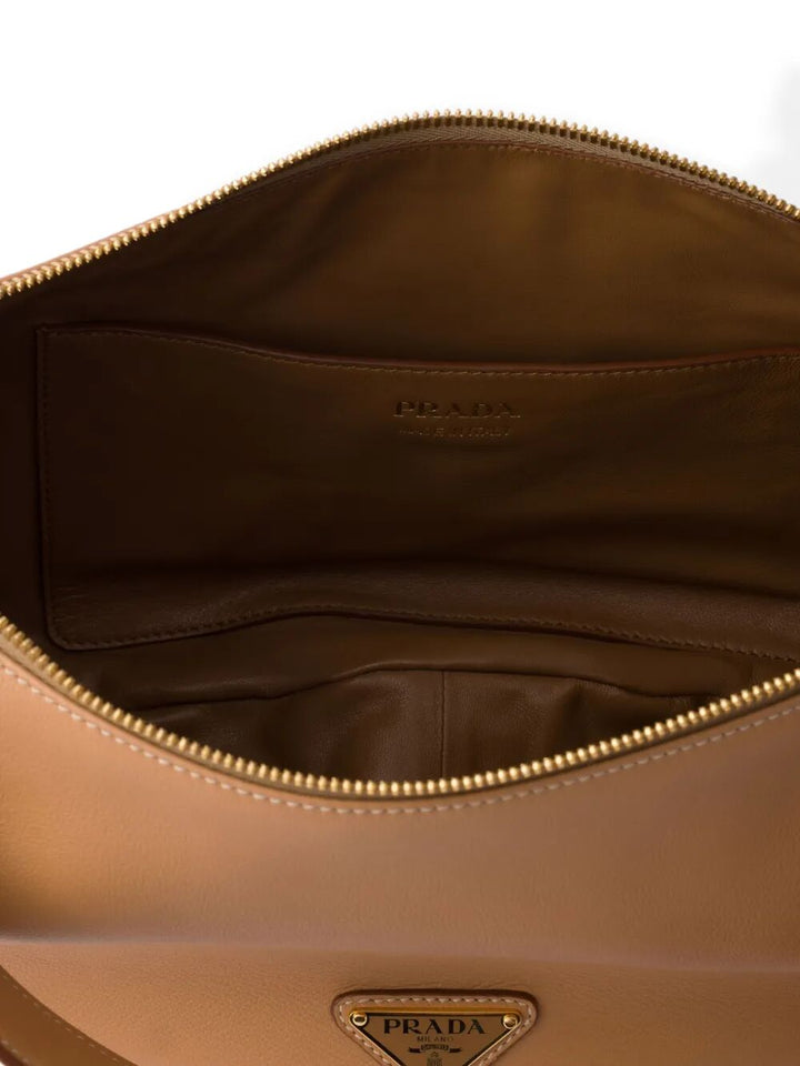 Prada Women Prada Demi-Lune Large Leather Shoulder Bag