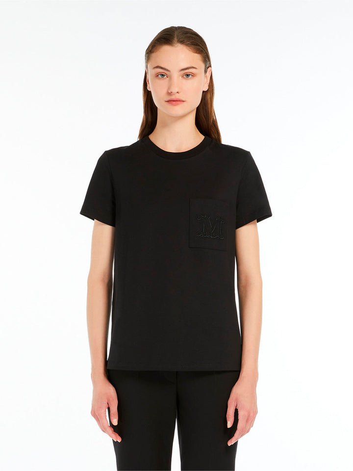 Max Mara Women M Monogram Cotton Jersey T-Shirt