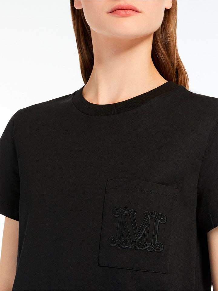 Max Mara Women M Monogram Cotton Jersey T-Shirt