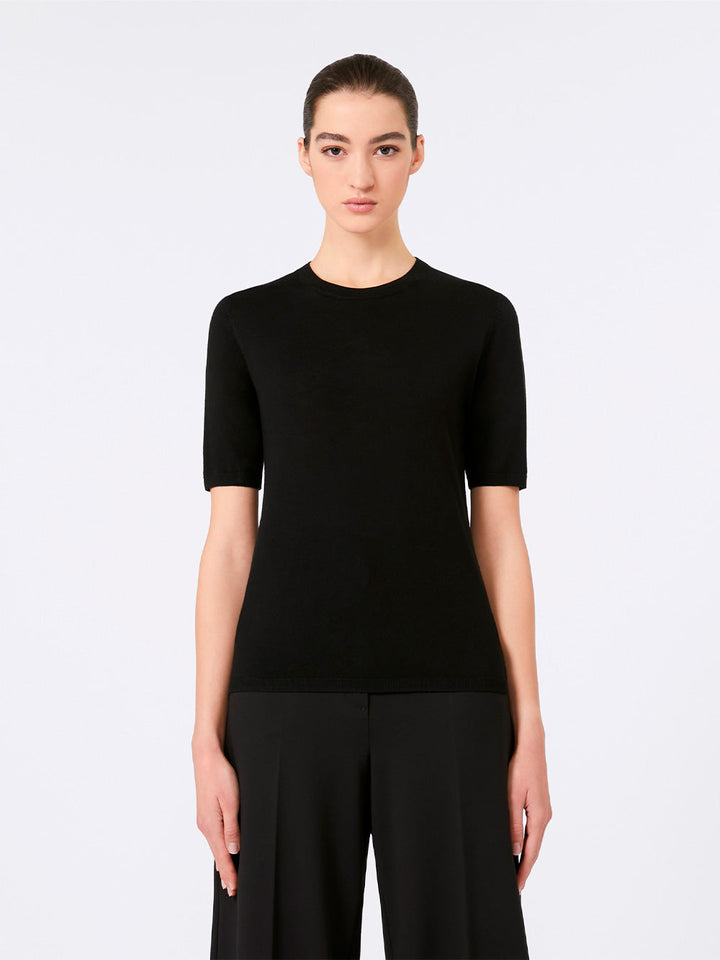 Max Mara Women Short-Sleeved Basic Wool Sweater